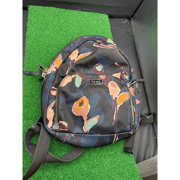 Kate Spade New York Black‎ Paper Rose Dawn Nylon Backpack Medium main image 7